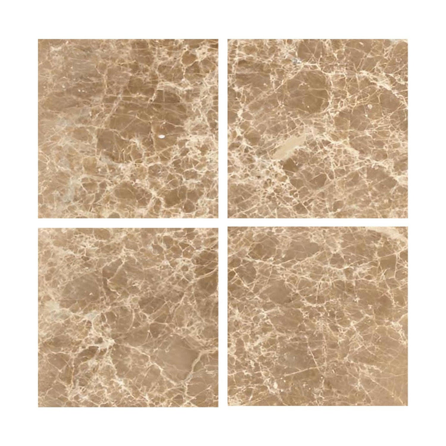 Special Cut | 6x6 Emperador Light Marble Polished Tile Special Cut | 6x6 Emperador Light Marble Polished Tile - American Tile Depot