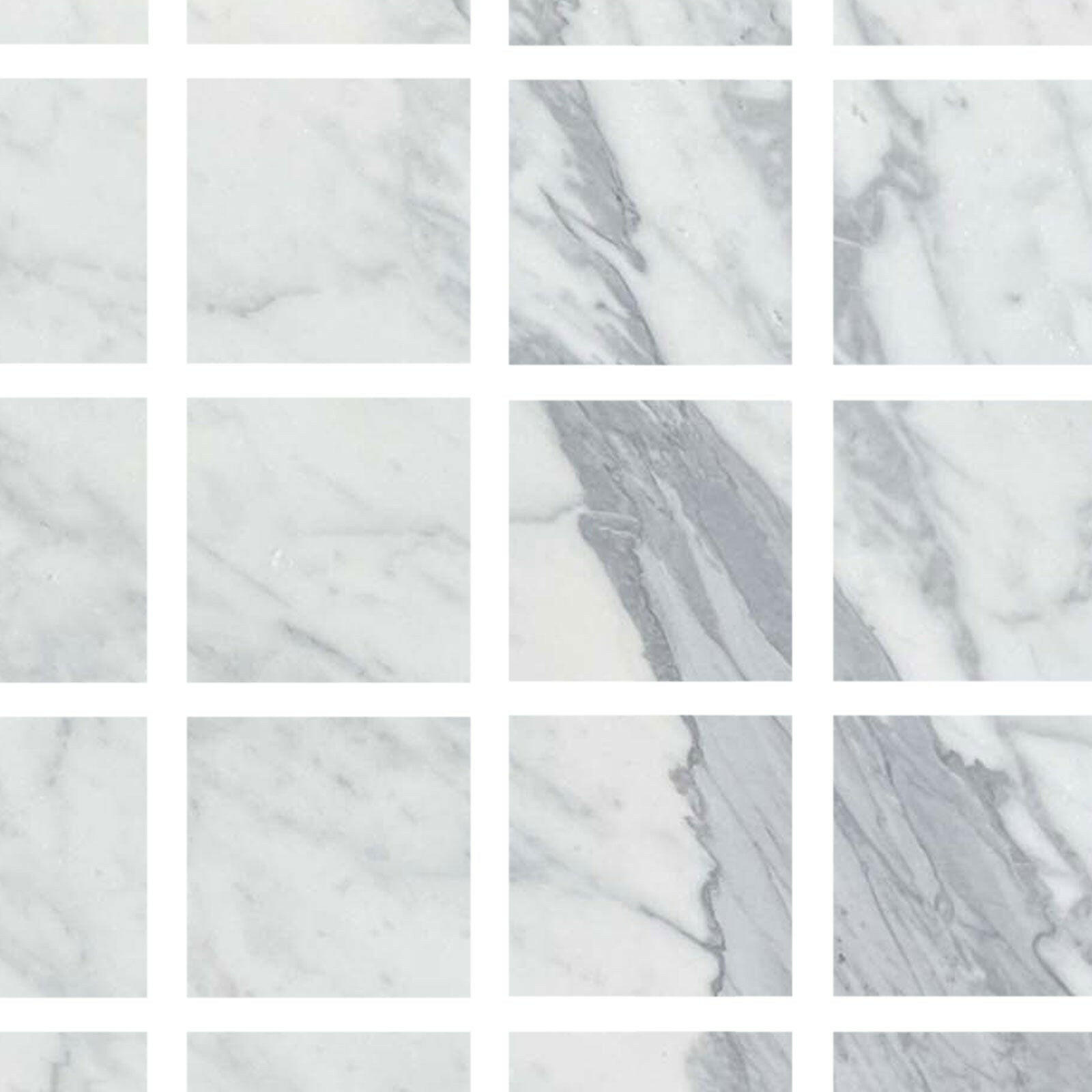 Special Cut | 6x6 Italian Statuary White Marble Honed Tile Special Cut | 6x6 Italian Statuary White Marble Honed Tile - American Tile Depot