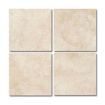 Special Cut | 6x6 Ivory Travertine Filled & Polished Tile Special Cut | 6x6 Ivory Travertine Filled & Polished Tile - American Tile Depot
