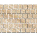 Special Cut | 6x6 Ivory Travertine Vein Cut Filled & Polished Tile Special Cut | 6x6 Ivory Travertine Vein Cut Filled & Polished Tile - American Tile Depot