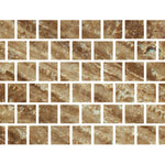 Special Cut | 6x6 Noce Exotic Travertine (Vein-Cut) Filled & Honed Tile Special Cut | 6x6 Noce Exotic Travertine (Vein-Cut) Filled & Honed Tile - American Tile Depot