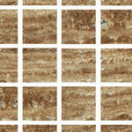 Special Cut | 6x6 Noce Exotic Travertine (Vein-Cut) Filled & Polished Tile Special Cut | 6x6 Noce Exotic Travertine (Vein-Cut) Filled & Polished Tile - American Tile Depot