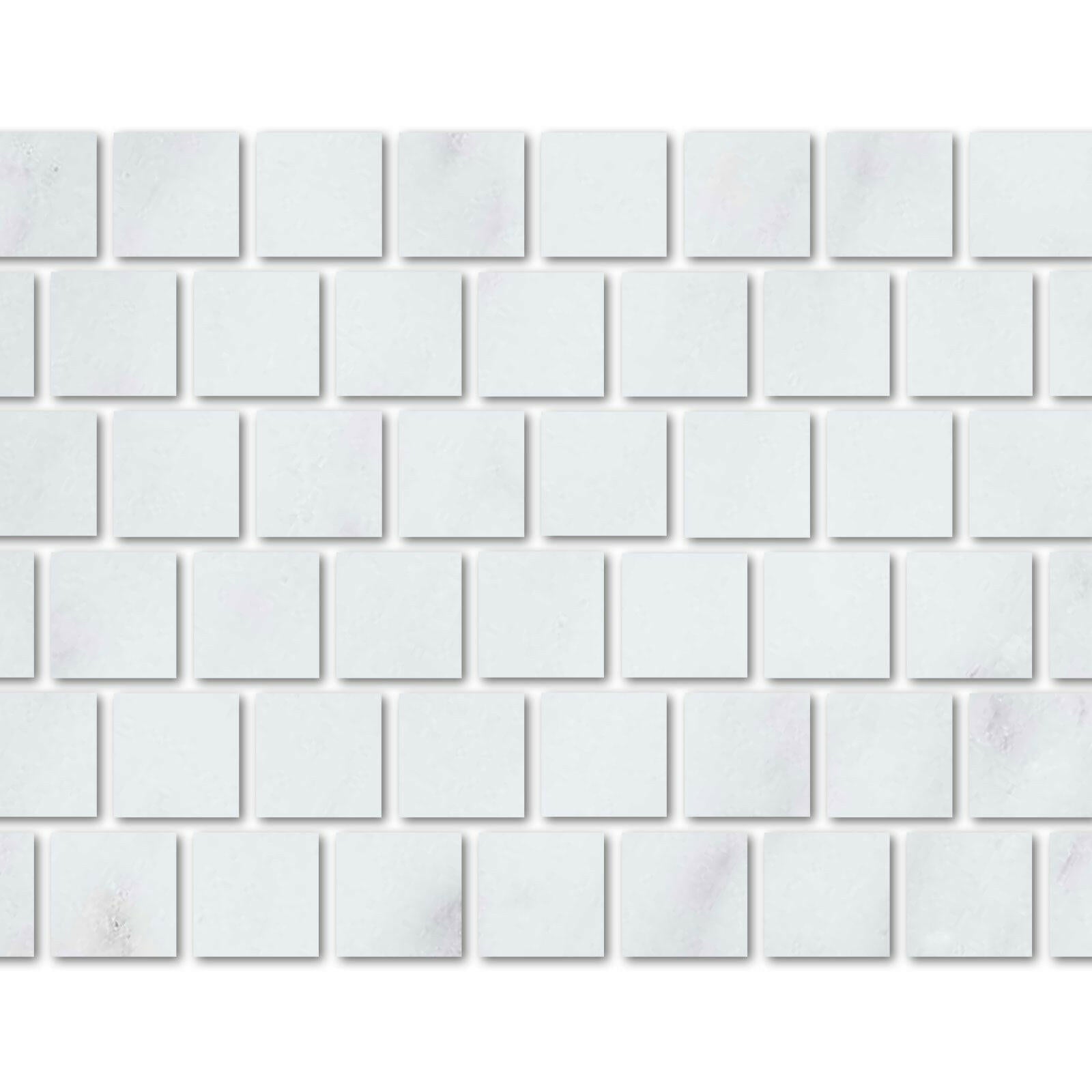 Special Cut | 6x6 Oriental White / Asian Statuary Marble Honed Tile Special Cut | 6x6 Oriental White / Asian Statuary Marble Honed Tile - American Tile Depot