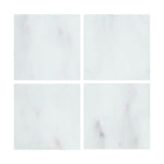 Special Cut | 6x6 Oriental White / Asian Statuary Marble Honed Tile Special Cut | 6x6 Oriental White / Asian Statuary Marble Honed Tile - American Tile Depot
