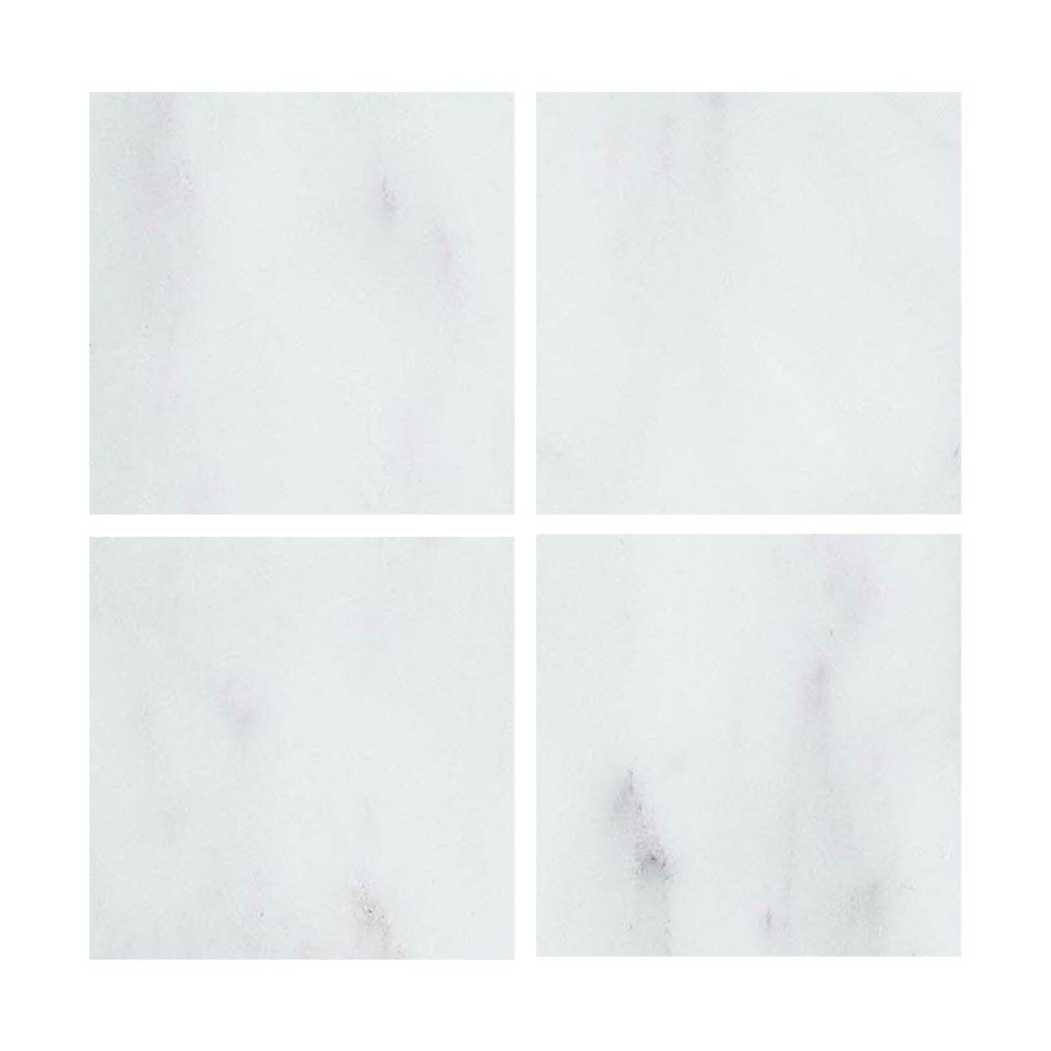 Special Cut | 6x6 Oriental White / Asian Statuary Marble Honed Tile Special Cut | 6x6 Oriental White / Asian Statuary Marble Honed Tile - American Tile Depot