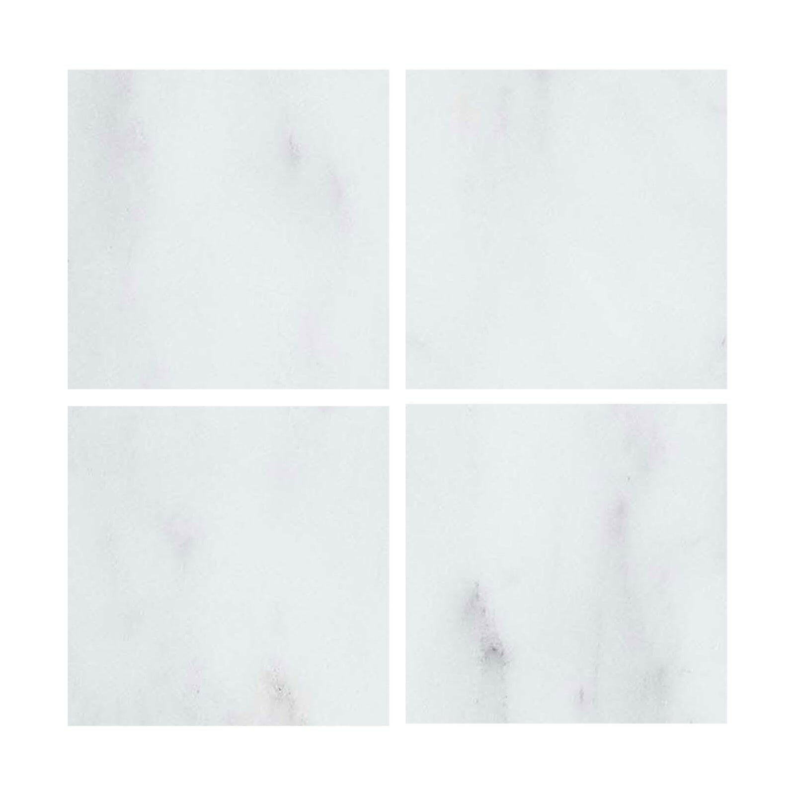 Special Cut | 6x6 Oriental White / Asian Statuary Marble Honed Tile Special Cut | 6x6 Oriental White / Asian Statuary Marble Honed Tile - American Tile Depot
