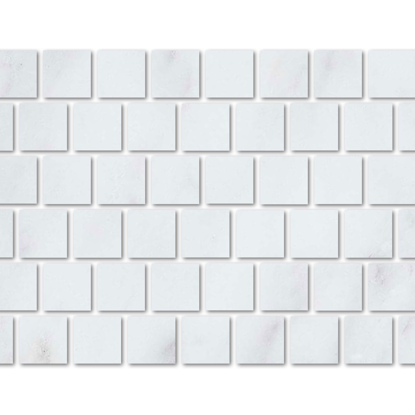 Special Cut | 6x6 Oriental White / Asian Statuary Marble Polished Tile - American Tile Depot