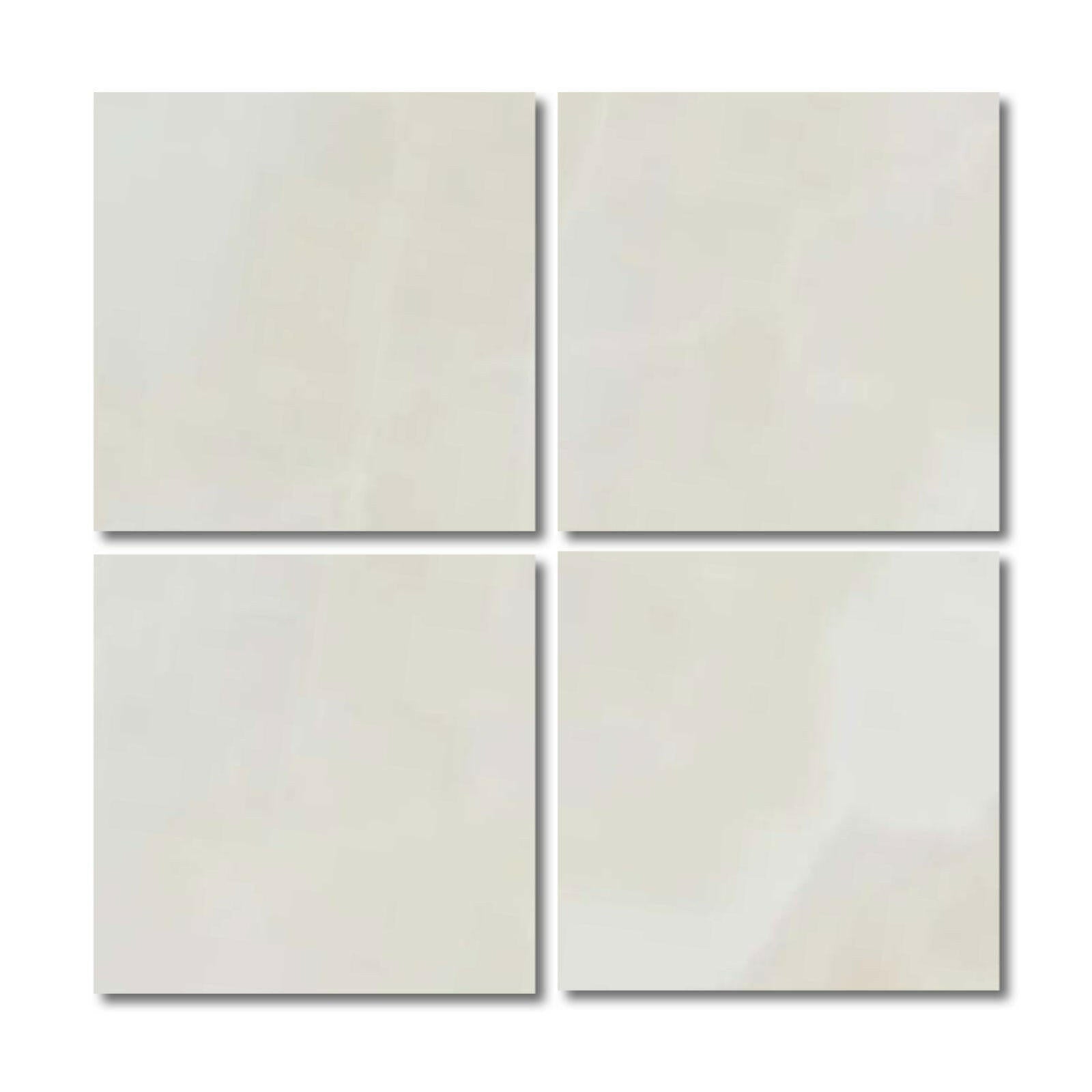 Special Cut | 6x6 Premium White Onyx CROSS-CUT Polished Tile Special Cut | 6x6 Premium White Onyx CROSS-CUT Polished Tile - American Tile Depot