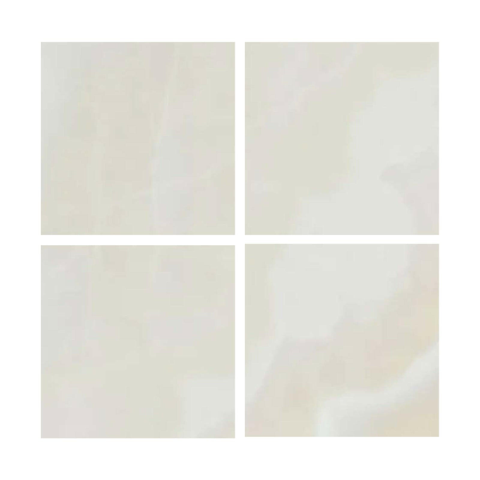 Special Cut | 6x6 Premium White Onyx CROSS-CUT Polished Tile Special Cut | 6x6 Premium White Onyx CROSS-CUT Polished Tile - American Tile Depot