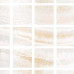 Special Cut | 6x6 Premium White Onyx VEIN-CUT Polished Tile Special Cut | 6x6 Premium White Onyx VEIN-CUT Polished Tile - American Tile Depot