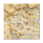 Special Cut | 6x6 Scabos Travertine Filled & Polished Tile Special Cut | 6x6 Scabos Travertine Filled & Polished Tile - American Tile Depot