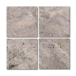 Special Cut | 6x6 Silver Travertine Filled & Honed Tile Special Cut | 6x6 Silver Travertine Filled & Honed Tile - American Tile Depot