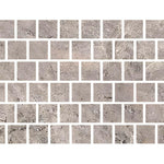 Special Cut | 6x6 Silver Travertine Filled & Honed Tile Special Cut | 6x6 Silver Travertine Filled & Honed Tile - American Tile Depot