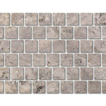 Special Cut | 6x6 Silver Travertine Filled & Honed Tile Special Cut | 6x6 Silver Travertine Filled & Honed Tile - American Tile Depot