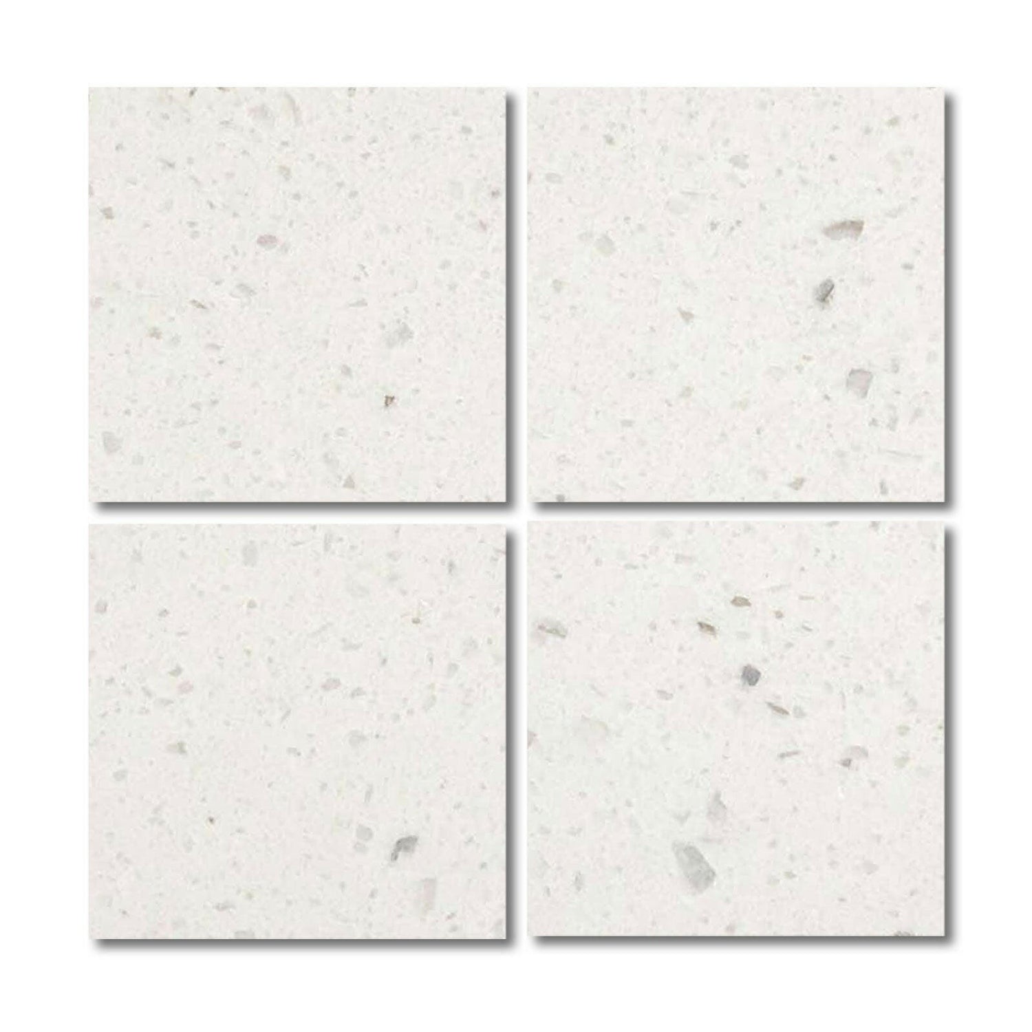 Special Cut | 6x6 Terrazzo Silver Marble Polished Tile Special Cut | 6x6 Terrazzo Silver Marble Polished Tile - American Tile Depot