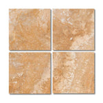 Special Cut | 6x6 Valencia Travertine Filled & Honed Tile Special Cut | 6x6 Valencia Travertine Filled & Honed Tile - American Tile Depot