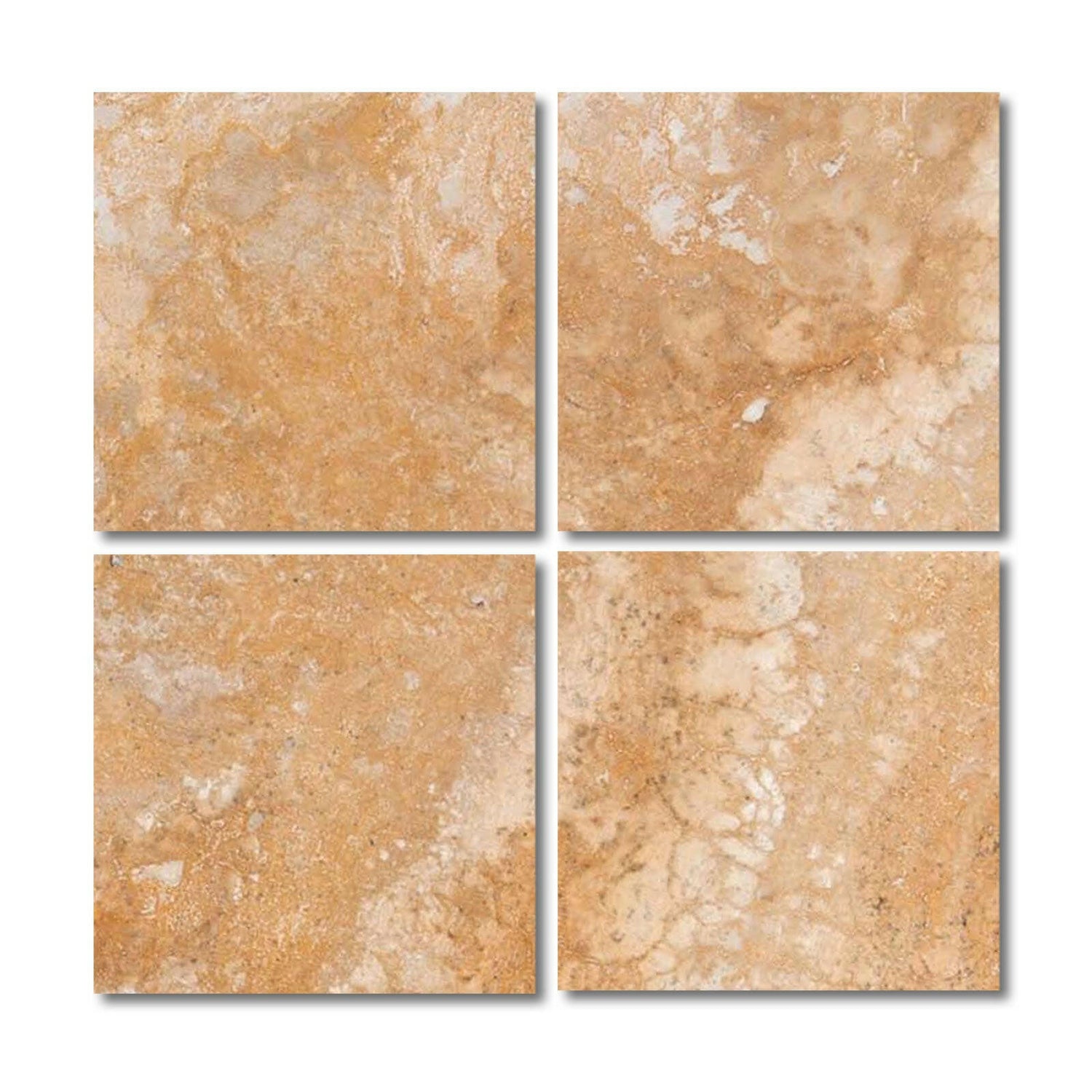 Special Cut | 6x6 Valencia Travertine Filled & Honed Tile Special Cut | 6x6 Valencia Travertine Filled & Honed Tile - American Tile Depot