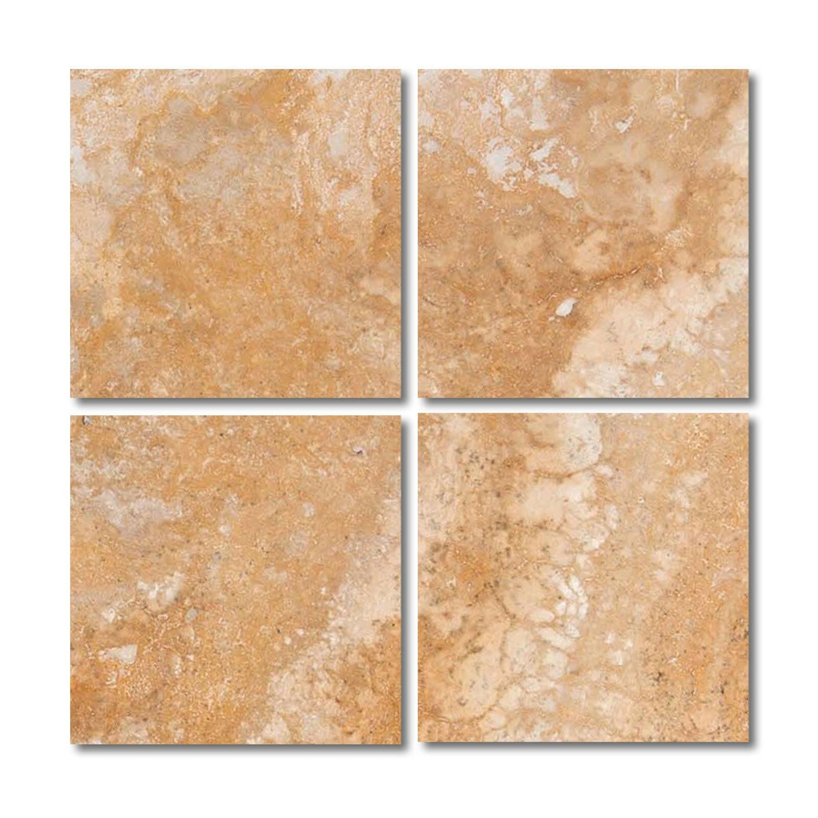 Special Cut | 6x6 Valencia Travertine Filled & Honed Tile Special Cut | 6x6 Valencia Travertine Filled & Honed Tile - American Tile Depot