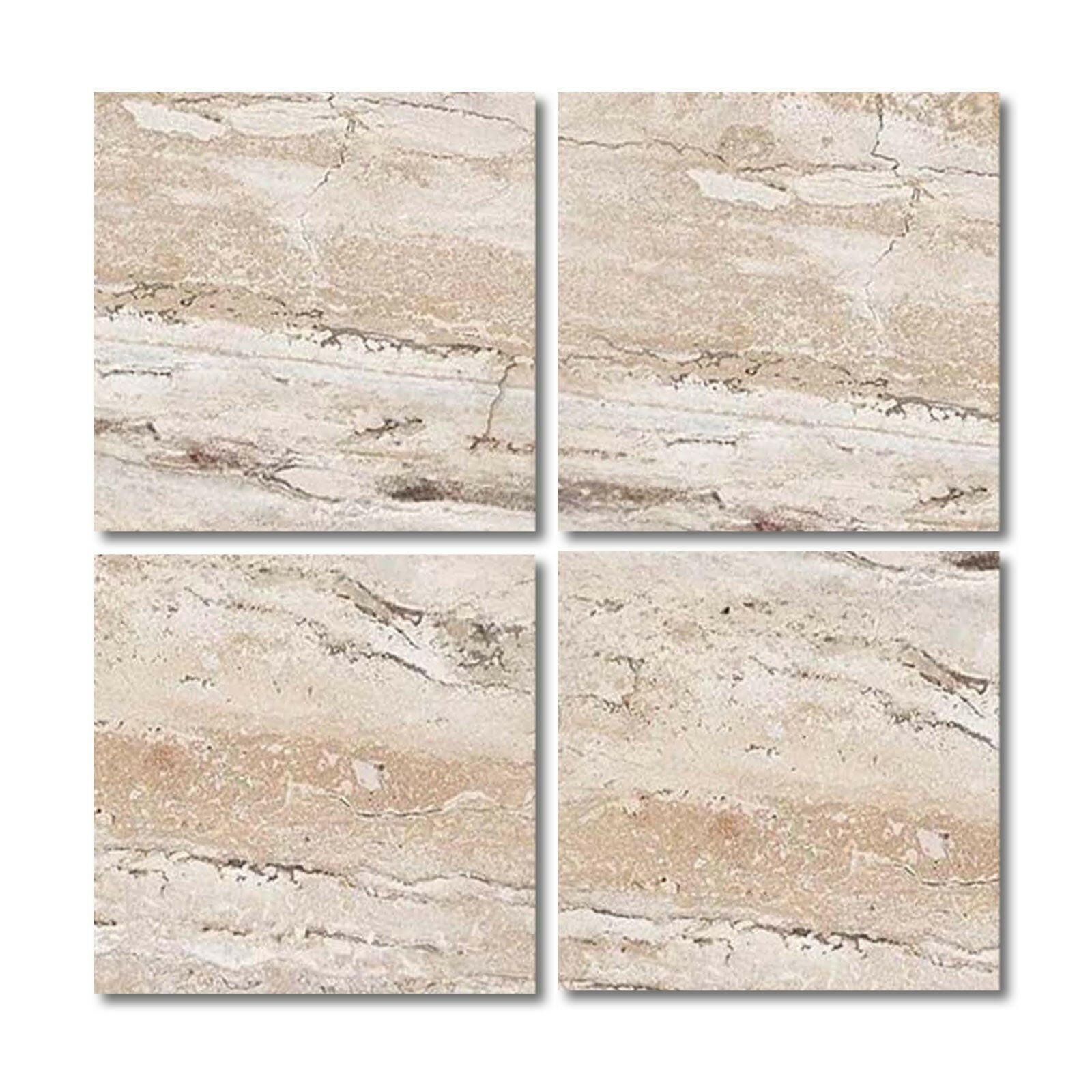 Special Cut | 6x6 Valerenga Travertine Filled & Honed Tile Special Cut | 6x6 Valerenga Travertine Filled & Honed Tile - American Tile Depot