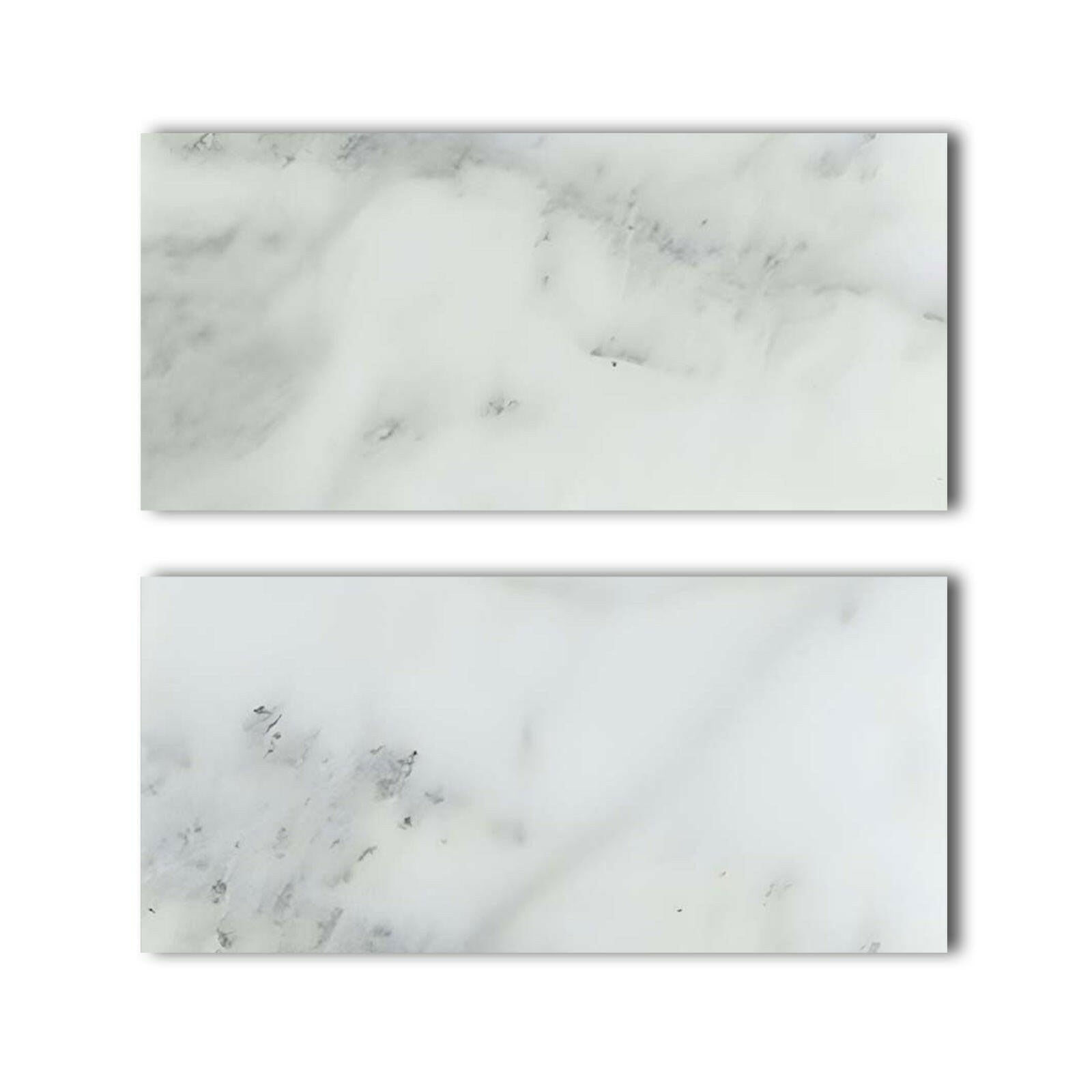 Special Cut | 9x18 Bianco Venatino Marble Honed Tile Special Cut | 9x18 Bianco Venatino Marble Honed Tile - American Tile Depot