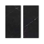 Special Cut | 9x18 Black Marquina Marble Honed Tile Special Cut | 9x18 Black Marquina Marble Honed Tile - American Tile Depot