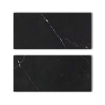 Special Cut | 9x18 Black Marquina Marble Polished Tile Special Cut | 9x18 Black Marquina Marble Polished Tile - American Tile Depot