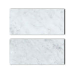 Special Cut | 9x18 Carrara White Marble Honed Tile Special Cut | 9x18 Carrara White Marble Honed Tile - American Tile Depot