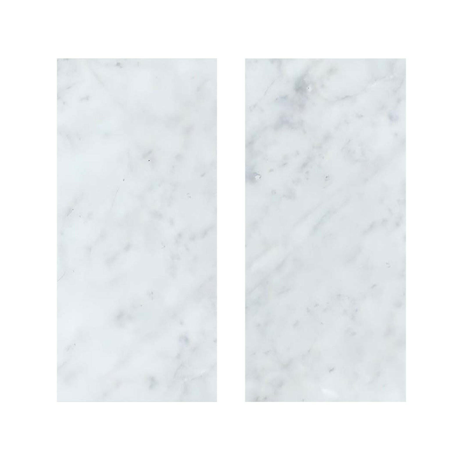 Special Cut | 9x18 Carrara White Marble Polished Tile Special Cut | 9x18 Carrara White Marble Polished Tile - American Tile Depot