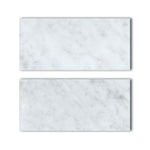 Special Cut | 9x18 Carrara White Marble Polished Tile Special Cut | 9x18 Carrara White Marble Polished Tile - American Tile Depot