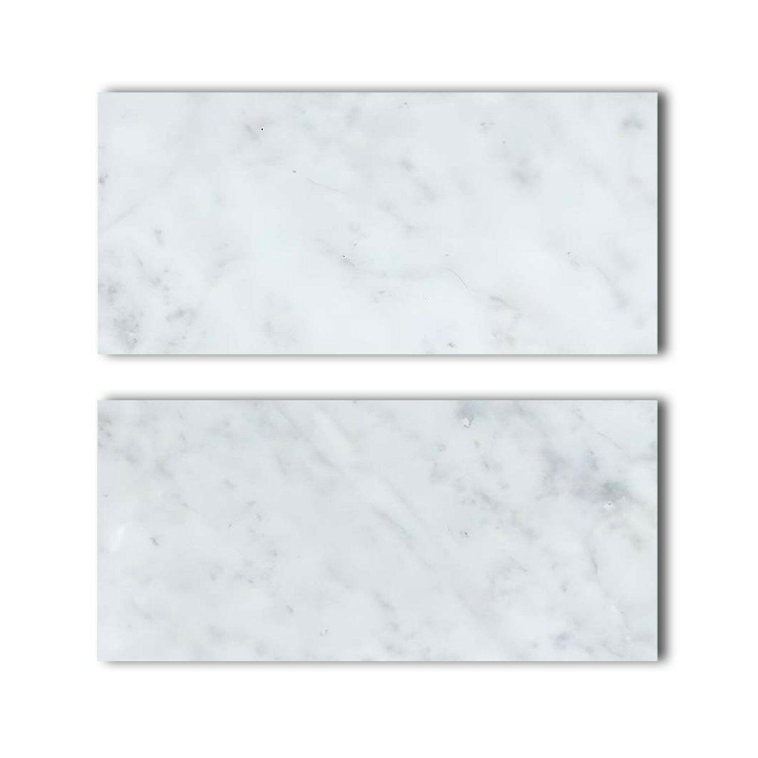 Special Cut | 9x18 Carrara White Marble Polished Tile Special Cut | 9x18 Carrara White Marble Polished Tile - American Tile Depot