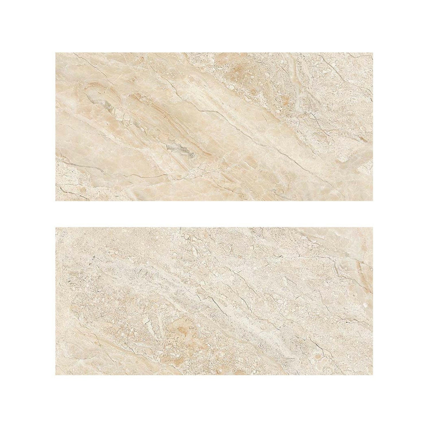 Special Cut | 9x18 Diano Royal (Queen Beige) Marble Honed Tile Special Cut | 9x18 Diano Royal (Queen Beige) Marble Honed Tile - American Tile Depot