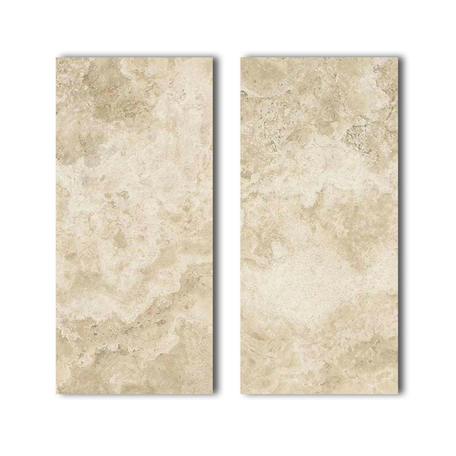 Special Cut | 9x18 Durango Cream Travertine Filled & Honed Tile Special Cut | 9x18 Durango Cream Travertine Filled & Honed Tile - American Tile Depot
