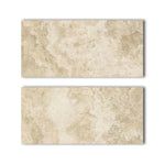 Special Cut | 9x18 Durango Cream Travertine Filled & Honed Tile Special Cut | 9x18 Durango Cream Travertine Filled & Honed Tile - American Tile Depot