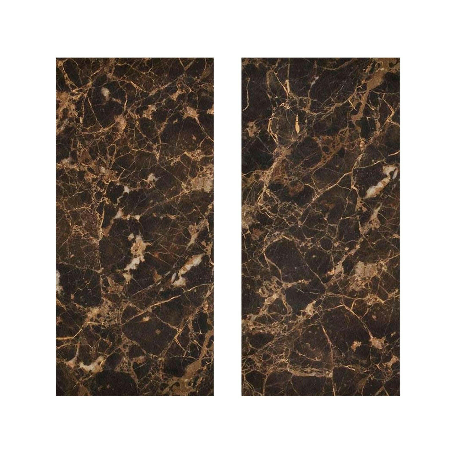 Special Cut | 9x18 Emperador Dark Marble Polished Tile - American Tile Depot