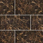 Special Cut | 9x18 Emperador Dark Marble Polished Tile - American Tile Depot