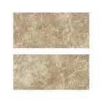 Special Cut | 9x18 Emperador Light Marble Polished Tile Special Cut | 9x18 Emperador Light Marble Polished Tile - American Tile Depot