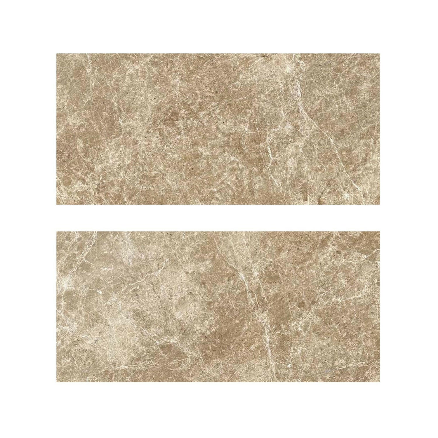 Special Cut | 9x18 Emperador Light Marble Polished Tile Special Cut | 9x18 Emperador Light Marble Polished Tile - American Tile Depot
