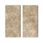 Special Cut | 9x18 Emperador Light Marble Polished Tile Special Cut | 9x18 Emperador Light Marble Polished Tile - American Tile Depot