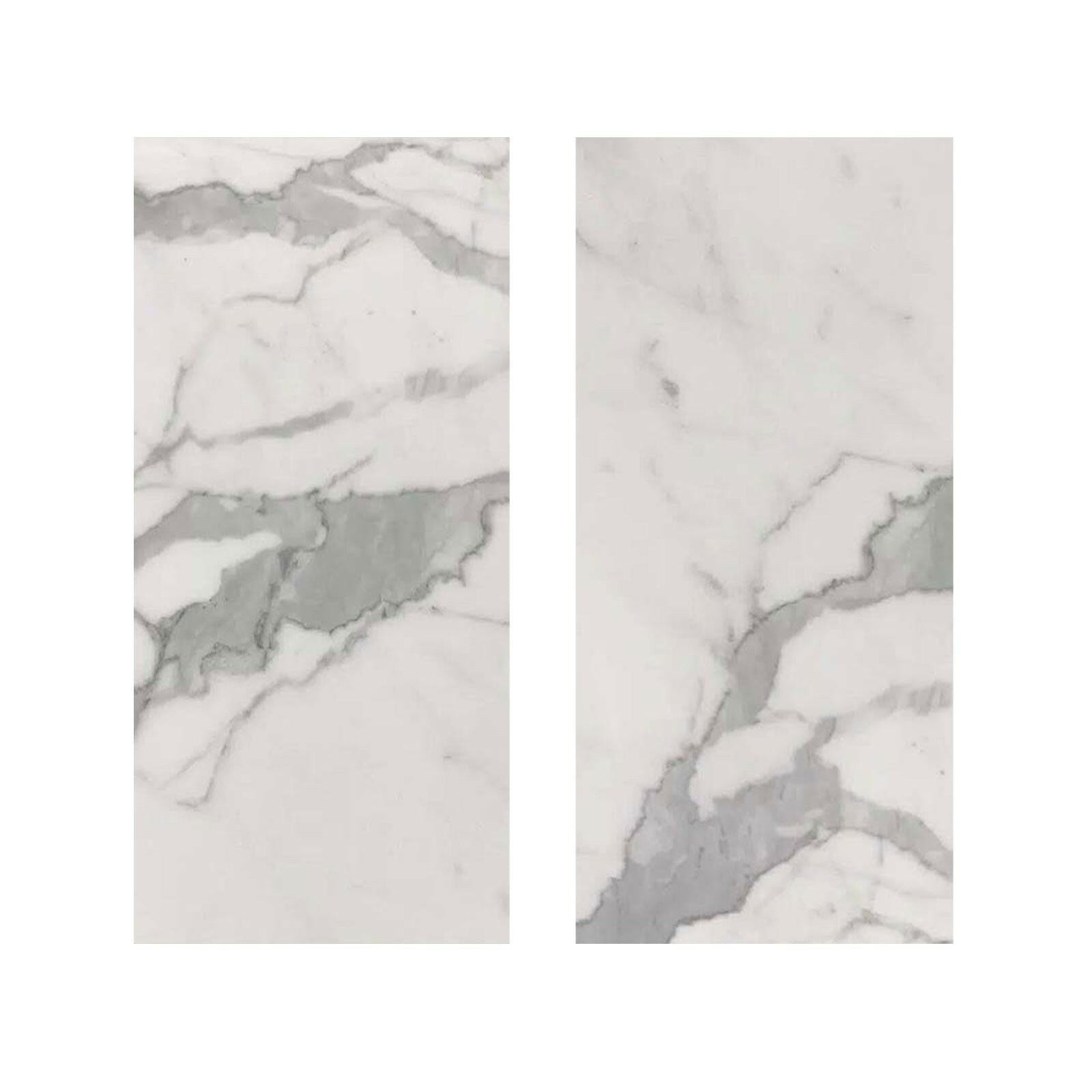 Special Cut | 9x18 Italian Statuary White Marble Honed Tile Special Cut | 9x18 Italian Statuary White Marble Honed Tile - American Tile Depot