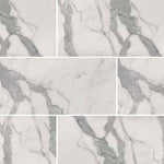 Special Cut | 9x18 Italian Statuary White Marble Honed Tile Special Cut | 9x18 Italian Statuary White Marble Honed Tile - American Tile Depot