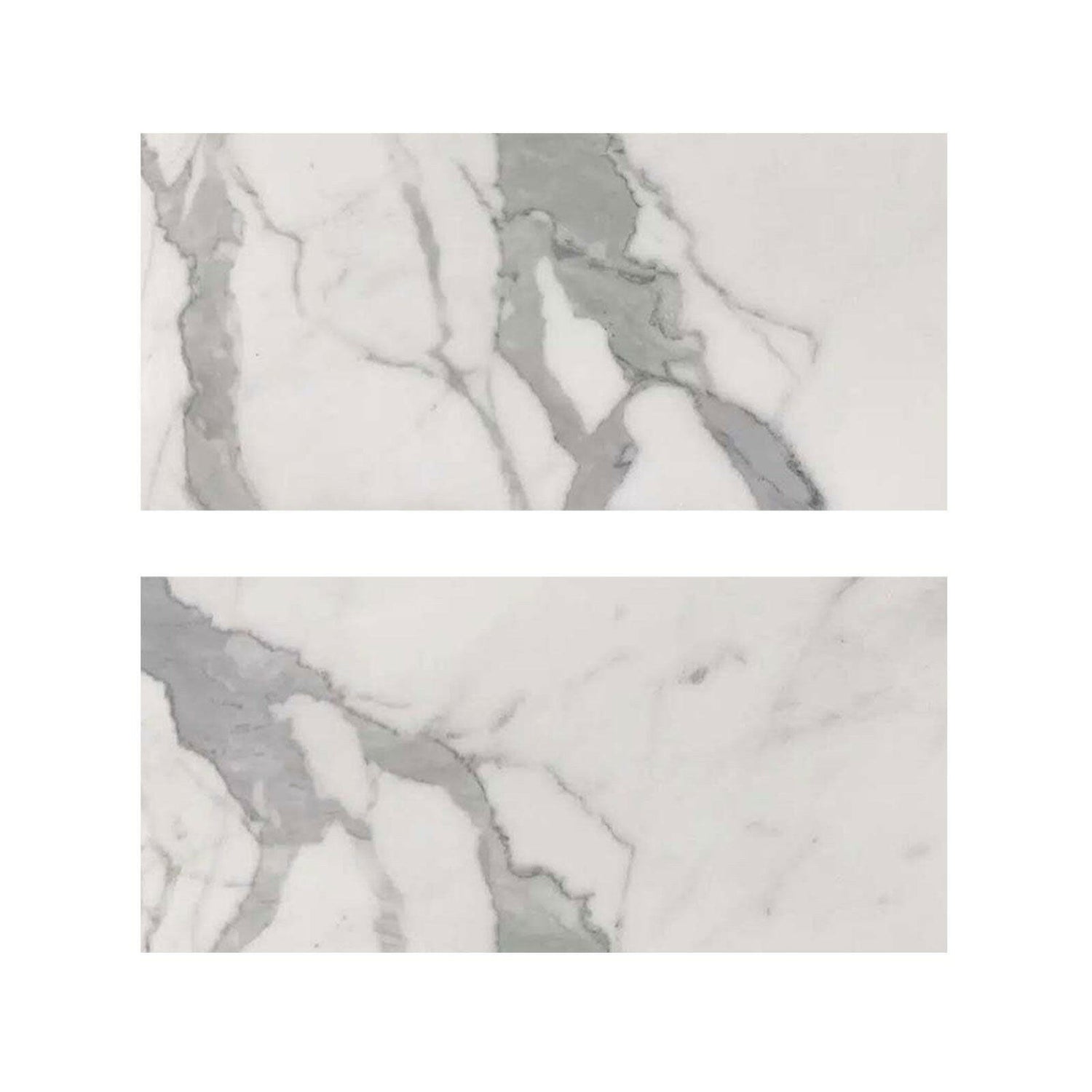 Special Cut | 9x18 Italian Statuary White Marble Polished Tile Special Cut | 9x18 Italian Statuary White Marble Polished Tile - American Tile Depot