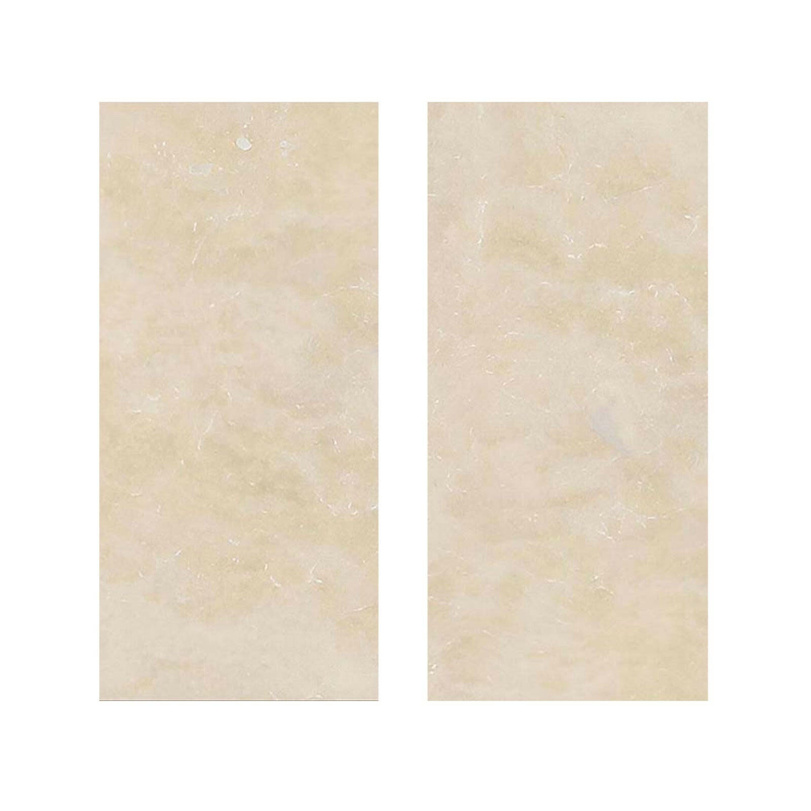 Special Cut | 9x18 Ivory Travertine Filled & Honed Tile Special Cut | 9x18 Ivory Travertine Filled & Honed Tile - American Tile Depot