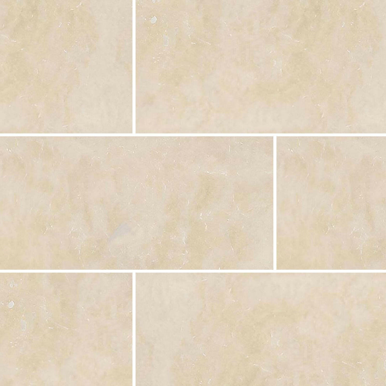 Special Cut | 9x18 Ivory Travertine Filled & Honed Tile Special Cut | 9x18 Ivory Travertine Filled & Honed Tile - American Tile Depot