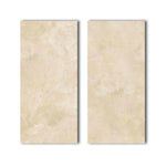 Special Cut | 9x18 Ivory Travertine Filled & Polished Tile Special Cut | 9x18 Ivory Travertine Filled & Polished Tile - American Tile Depot
