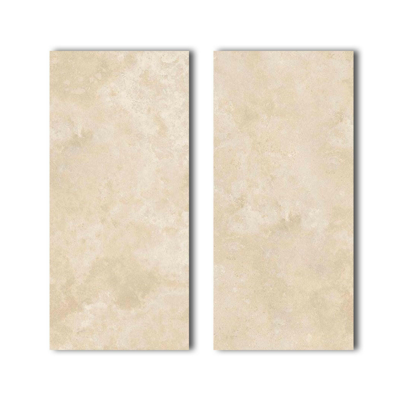Special Cut | 9x18 Ivory Travertine Filled & Polished Tile Special Cut | 9x18 Ivory Travertine Filled & Polished Tile - American Tile Depot