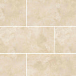 Special Cut | 9x18 Ivory Travertine Filled & Polished Tile Special Cut | 9x18 Ivory Travertine Filled & Polished Tile - American Tile Depot