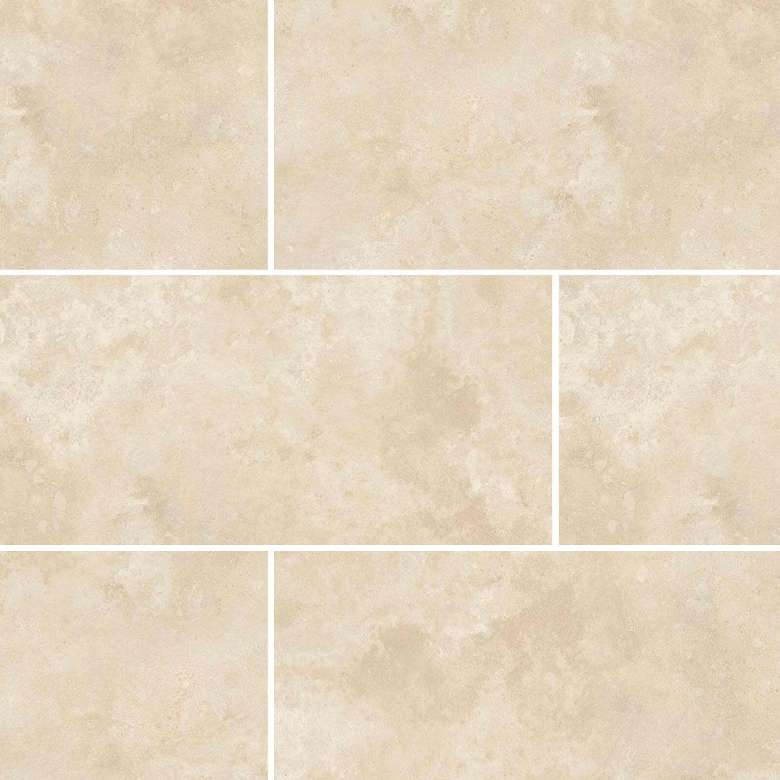Special Cut | 9x18 Ivory Travertine Filled & Polished Tile Special Cut | 9x18 Ivory Travertine Filled & Polished Tile - American Tile Depot