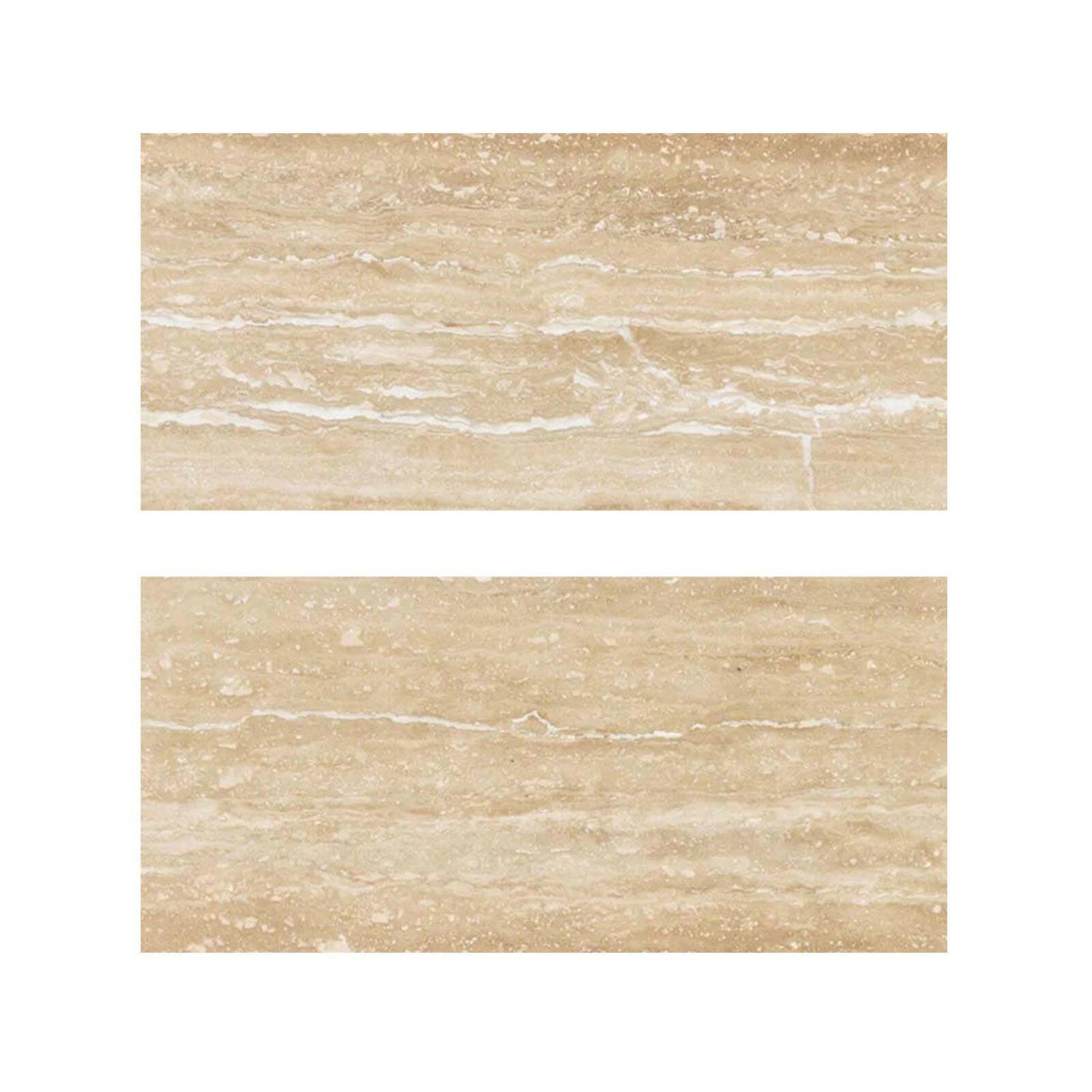 Special Cut | 9x18 Ivory Travertine Vein Cut Filled & Honed Tile Special Cut | 9x18 Ivory Travertine Vein Cut Filled & Honed Tile - American Tile Depot