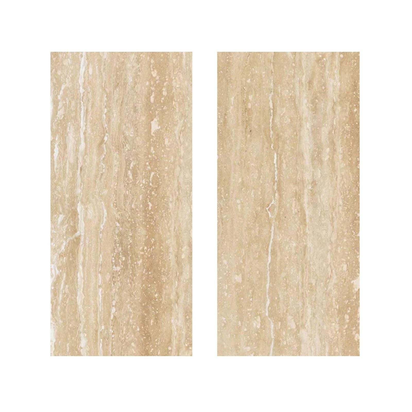 Special Cut | 9x18 Ivory Travertine Vein Cut Filled & Honed Tile Special Cut | 9x18 Ivory Travertine Vein Cut Filled & Honed Tile - American Tile Depot