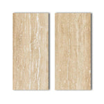 Special Cut | 9x18 Ivory Travertine Vein Cut Filled & Honed Tile Special Cut | 9x18 Ivory Travertine Vein Cut Filled & Honed Tile - American Tile Depot